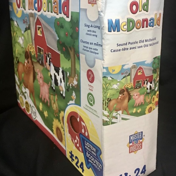 (SOLD) Old McDonald Sing A Long 24pc Sound Floor Puzzle Educational Toy - Picture 13 of 14